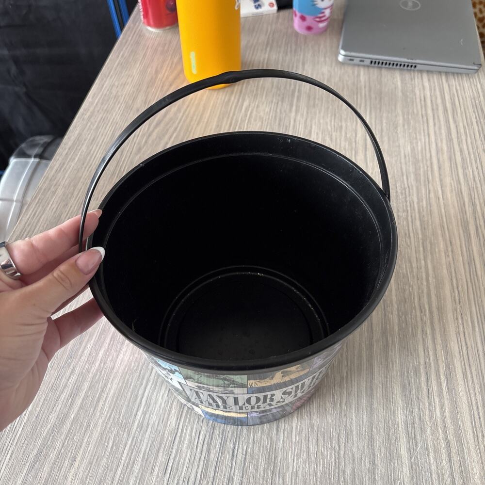 Taylor Swift The Eras Tour Black Plastic Movie Popcorn Bucket AMC Exclusive - Picture 2 of 6